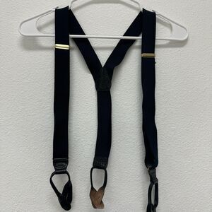 Unbranded‎ Blue Suspenders Braces Black Leather